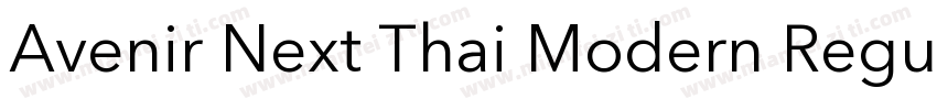 Avenir Next Thai Modern Regular字体转换